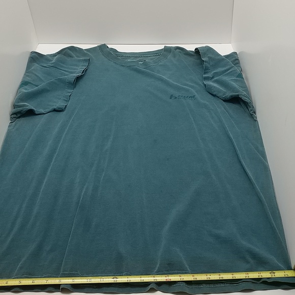 B.U.M. Sport men's vintage short sleeve t-shirt XL green logo front/back - Picture 10 of 14